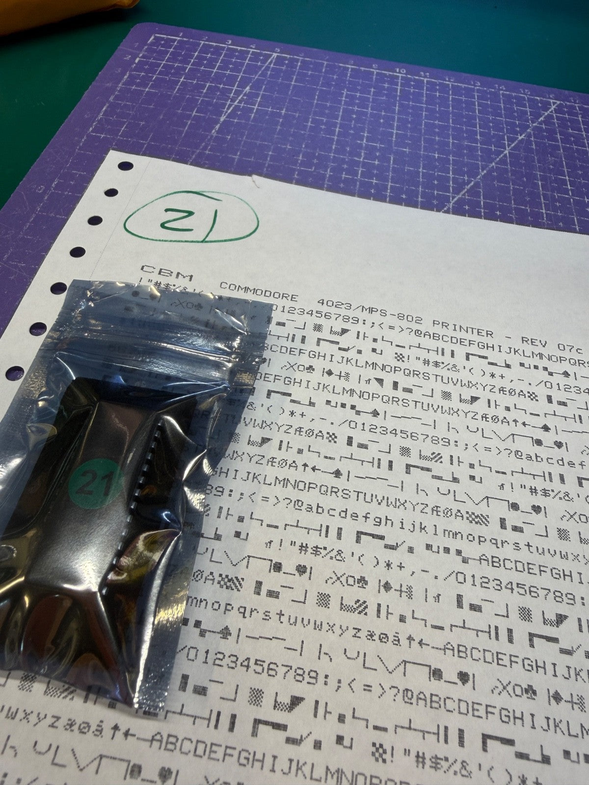 Commodore 1526/MPS-802 Graphics EPROM Upgrade – M2764A ROM Chip