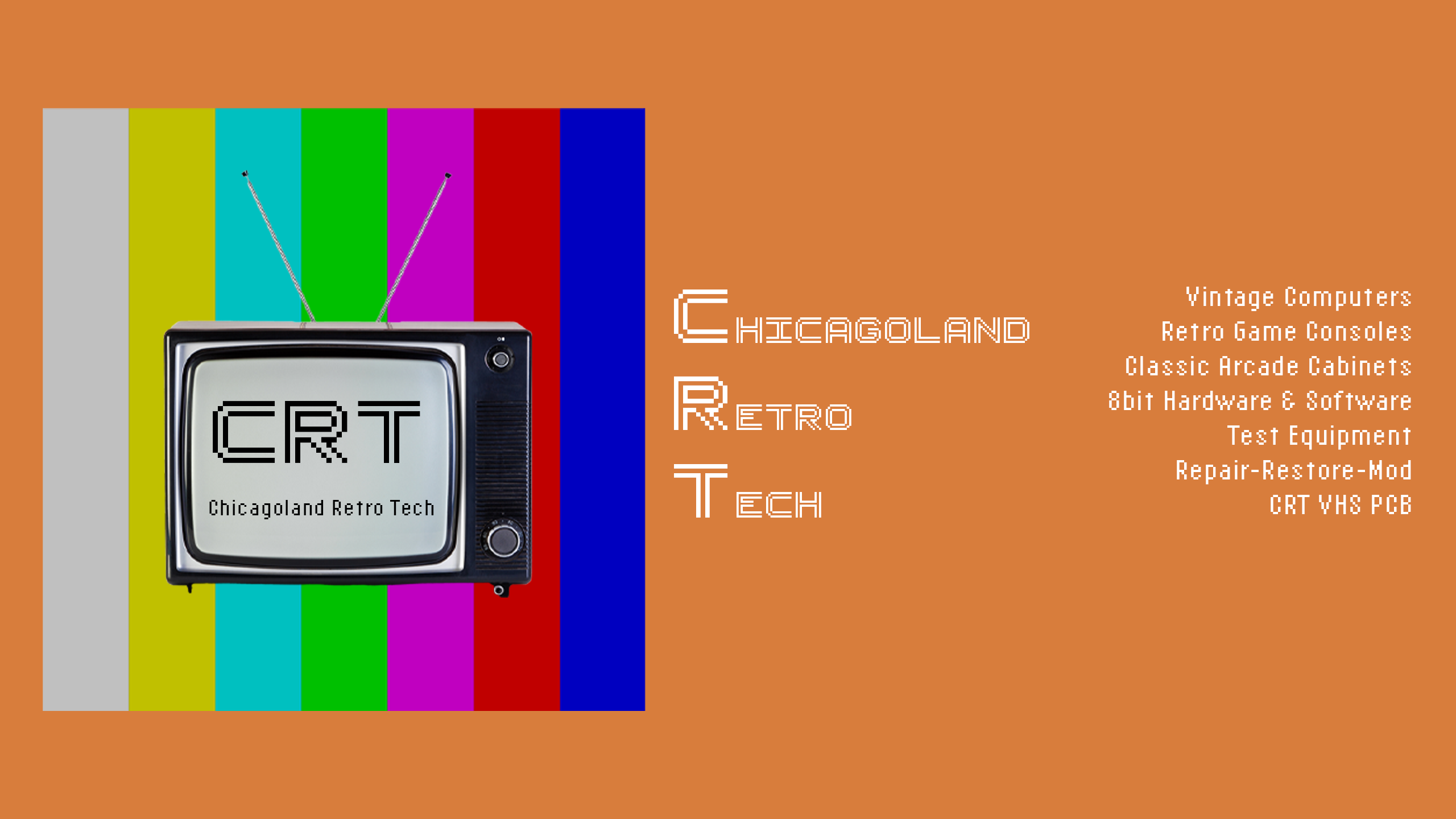 Chicagoland Retro Tech — Vintage Computers, Retro Game Consoles, Classic Arcade Cabinets, 8bit Hardware & Software, Test Equipment, Repair-Restore-Mod, CRT VHS PCB