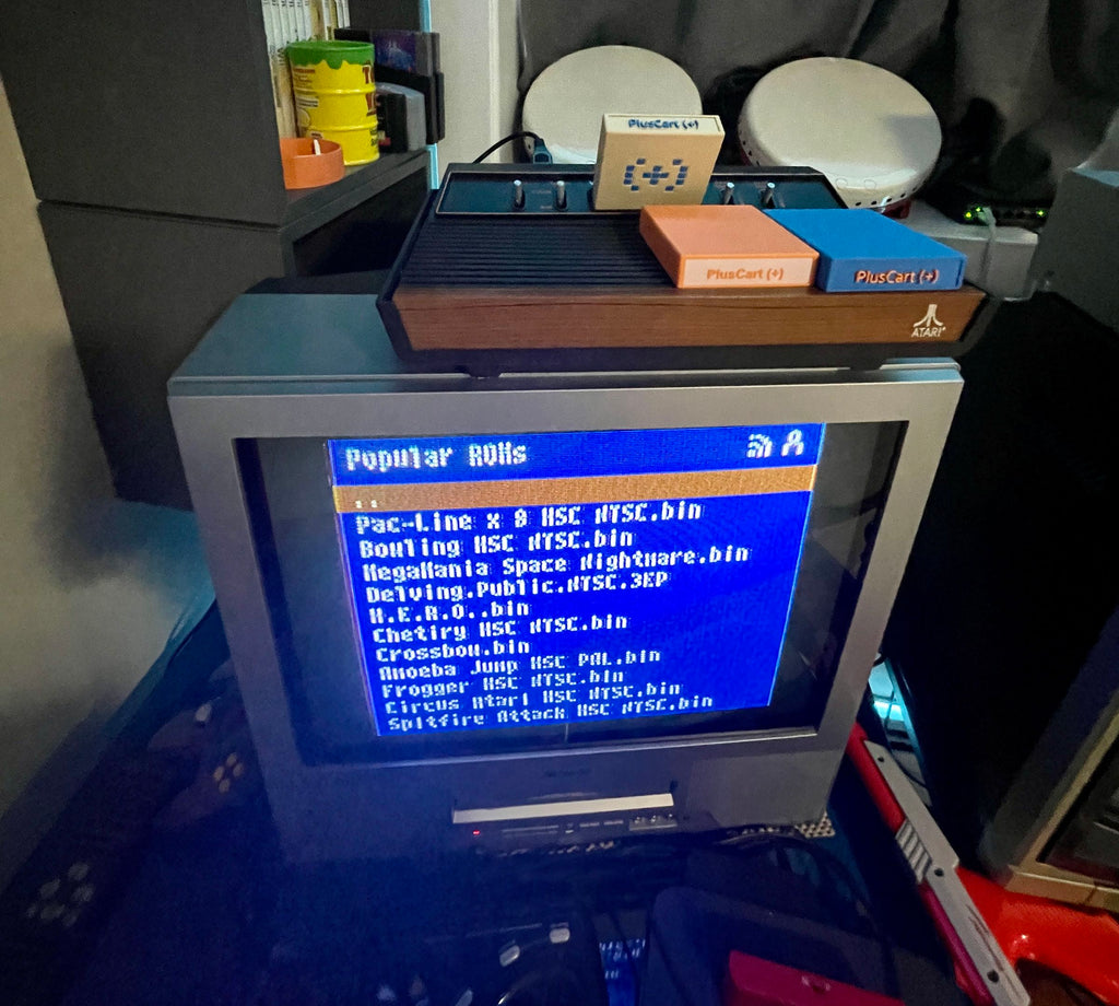 Atari 2600 PlusCart+ WiFi Multigame Cartridge – Play Every 2600 Game Online