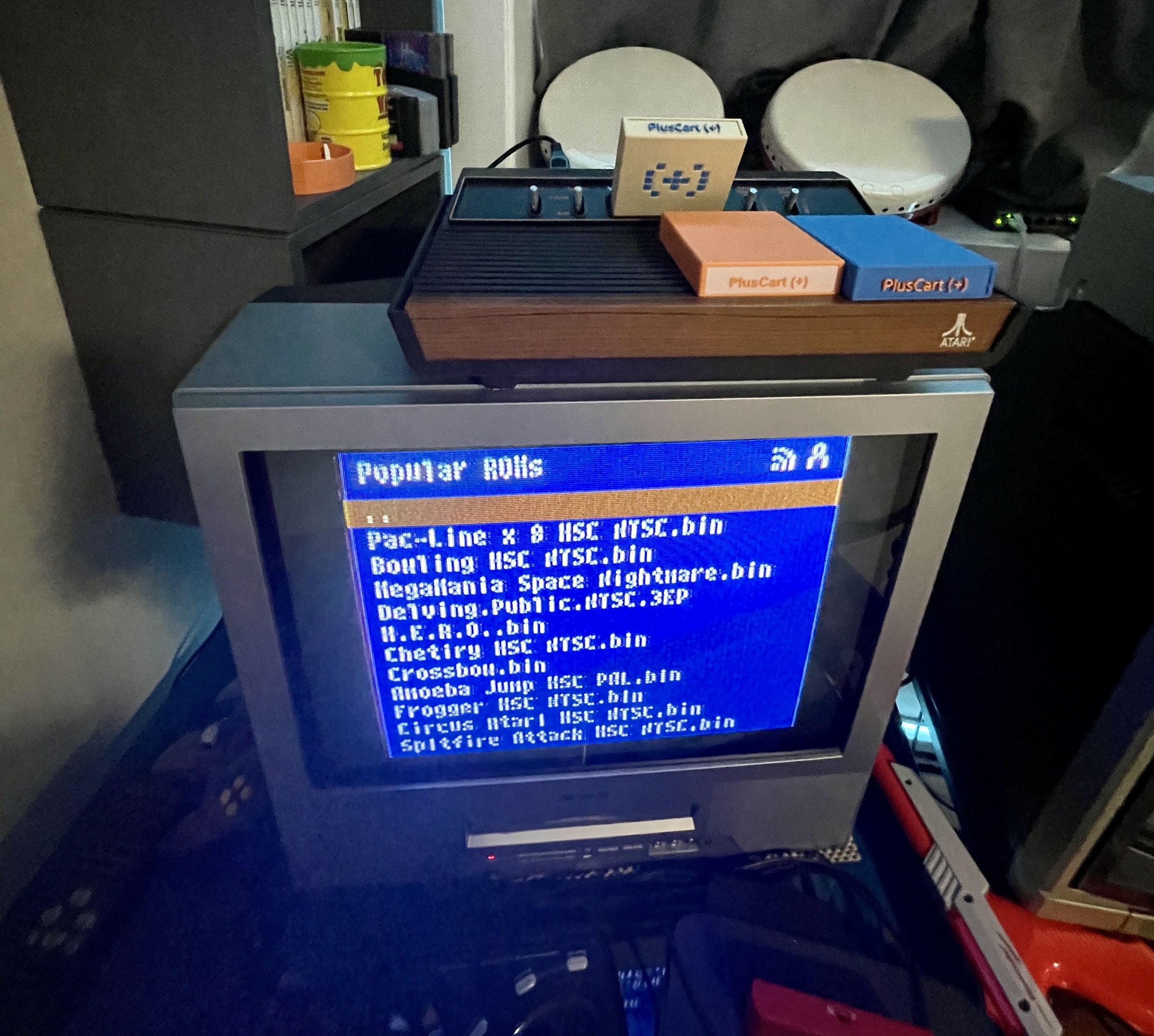 Atari 2600 PlusCart+ WiFi Multigame Cartridge – Play Every 2600 Game Online